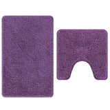 Set di tappetini antiscivolo per il bagno 2 pcs Viola PP