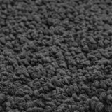 Set di tappetini antiscivolo per il bagno 3 pcs Grigio scuro PP