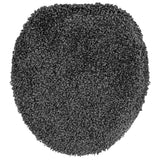 Set di tappetini antiscivolo per il bagno 3 pcs Grigio scuro PP