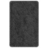 Set di tappetini antiscivolo per il bagno 3 pcs Grigio scuro PP