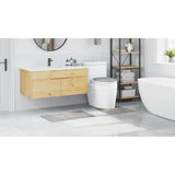 Set di tappetini antiscivolo per il bagno 3 pcs Grigio PP