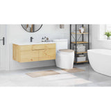 Set di tappetini antiscivolo per il bagno 3 pcs Crema PP