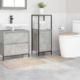 Set di tappetini antiscivolo per il bagno 3 pcs Crema PP