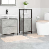 Set di tappetini antiscivolo per il bagno 3 pcs Crema PP