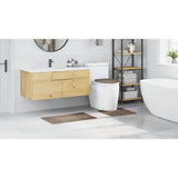 Set di tappetini antiscivolo per il bagno 3 pcs Marrone PP