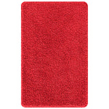 Set di tappetini antiscivolo per il bagno 3 pcs Rosso PP