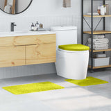Set di tappetini antiscivolo per il bagno 3 pcs Verde PP