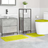 Set di tappetini antiscivolo per il bagno 3 pcs Verde PP