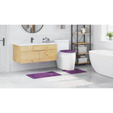 Set di tappetini antiscivolo per il bagno 3 pcs Viola PP