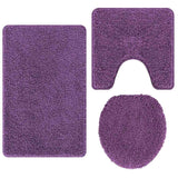 Set di tappetini antiscivolo per il bagno 3 pcs Viola PP