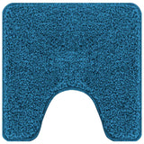 Set di tappetini antiscivolo per il bagno 3 pcs Blu PP