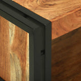 Tavolino da salotto 120 x 50 x 38 cm legno massello di acacia