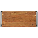 Tavolino da salotto 120 x 50 x 38 cm legno massello di acacia