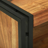 Tavolino da salotto 90 x 50 x 38 cm legno massello di acacia
