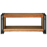 Tavolino da salotto 90 x 50 x 38 cm legno massello di acacia