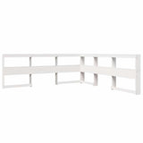 Letto Libreria senza Materasso Bianco 200x200 cm Legno di Pino
