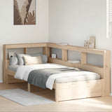 Letto Libreria senza Materasso 90x190 cm Legno Massello Pino