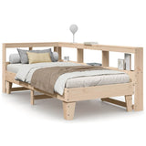 Letto Libreria senza Materasso 90x190 cm Legno Massello Pino