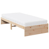 Dormeuse con Materasso 90x190 cm in Legno Massello di Pino