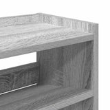 Scarpiera Grigio Sonoma 80x25x100 cm in Legno truciolato