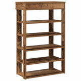 Scarpiera Legno Antico 60x30x98 cm in Legno truciolato