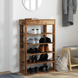 Scarpiera Legno Antico 60x30x98 cm in Legno truciolato