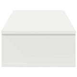 Scaffale a Parete con Cassetti Bianco 80x34x17 cm in Truciolato