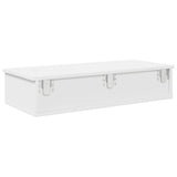 Scaffale a Parete con Cassetti Bianco 80x34x17 cm in Truciolato