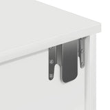 Scaffale a Parete con Cassetti Bianco 80x34x17 cm in Truciolato