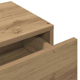 Scaffale a Parete con Cassetti Rovere 60x26,5x15 cm Truciolato