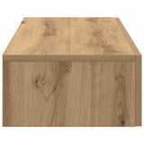 Scaffale a Parete con Cassetti Rovere 80x33x17 cm in Truciolato