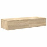Scaffale a Parete con Cassetti Sonoma 100x36x19cm in Truciolato