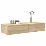 Scaffale a Parete con Cassetti Sonoma 100x36x19cm in Truciolato