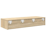 Scaffale a Parete con Cassetti Sonoma 100x36x19cm in Truciolato