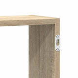 Mensola a Cubo da Parete 5 Scomparti Truciolato Rovere Sonoma