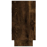 Mensola a Cubo da Parete 5 Scomparti in Truciolato Rovere Fumo