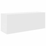 Mobile da Bagno a Parete Bianco 80x25x30cm in Legno truciolato