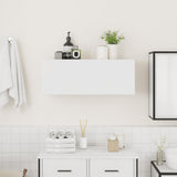 Mobile da Bagno a Parete Bianco 80x25x30cm in Legno truciolato