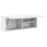 Mobile da Bagno a Parete Bianco 80x25x30cm in Legno truciolato