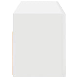 Mobile da Bagno a Parete Bianco 80x25x30cm in Legno truciolato