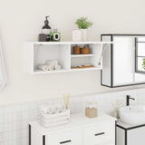 Mobile da Bagno a Parete Bianco 80x25x30cm in Legno truciolato