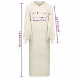 Felpa coperta KINN Crema XXL Cotone