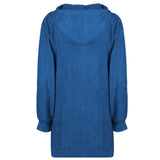 Felpa coperta KINN Navy L Cotone