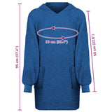 Felpa coperta KINN Navy L Cotone