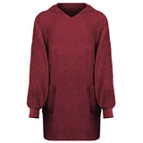 Felpa coperta KINN Rosso L Cotone