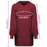 Felpa coperta KINN Rosso L Cotone
