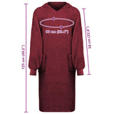 Felpa coperta KINN Rosso XL Cotone