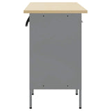 Mobile da lavoro 3 pcs Nero e Grigio 150 x 55 x 85 cm