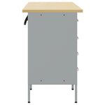 Mobile da lavoro con cassetto 3 pcs Rosso 150 x 55 x 85 cm