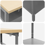Set banco da lavoro 2 pcs Grigio 200 x 55 x 85 cm Acciaio